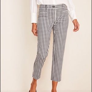 Ann Taylor Gingham print crops